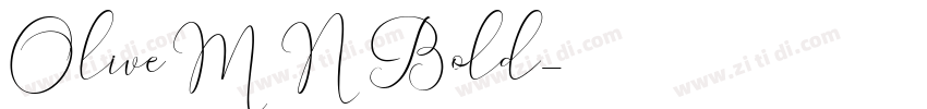 OliveMN Bold字体转换